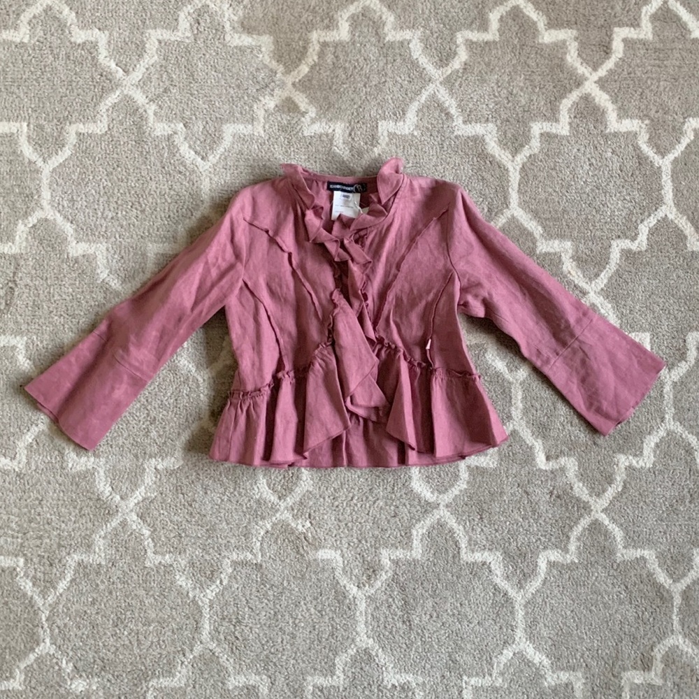 NWT Jean Bourget linen jacket